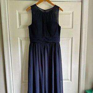 Navy blue bridesmaid dress